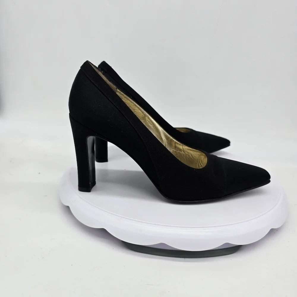 Paloma Barceló Shoe Women's 6.5 B Pumps Vintage 90s Heels Black Made In Italy